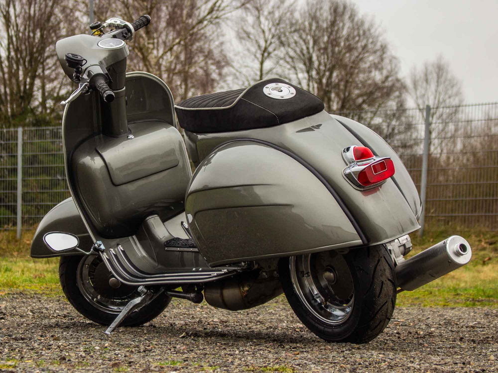 Custom Vespa Conversion GS 244ccm in Porsche Felsengrün