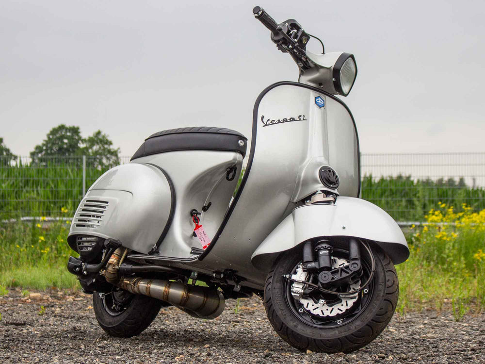 Custom Vespa Umbau GL 244ccm mit Scheibenbremse und Rennauspuff