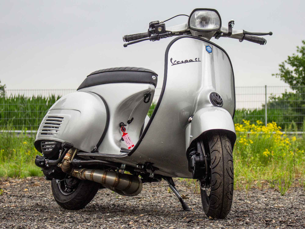 Custom Vespa Umbau GL 244ccm mit Scheibenbremse und Rennauspuff