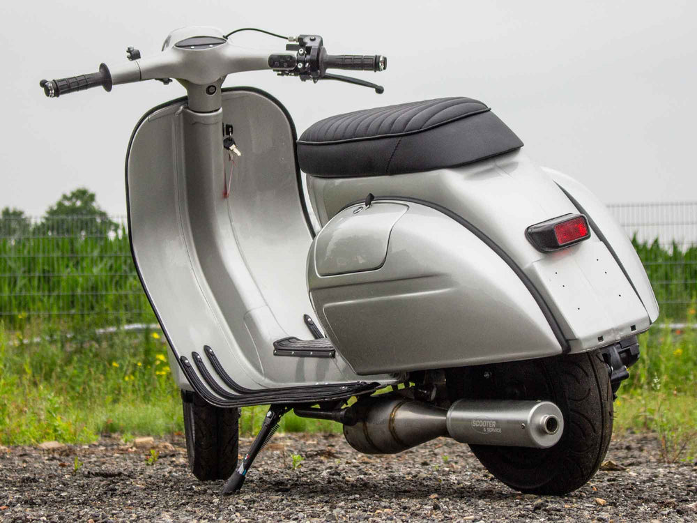 Custom Vespa Umbau GL 244ccm mit Scheibenbremse und Rennauspuff