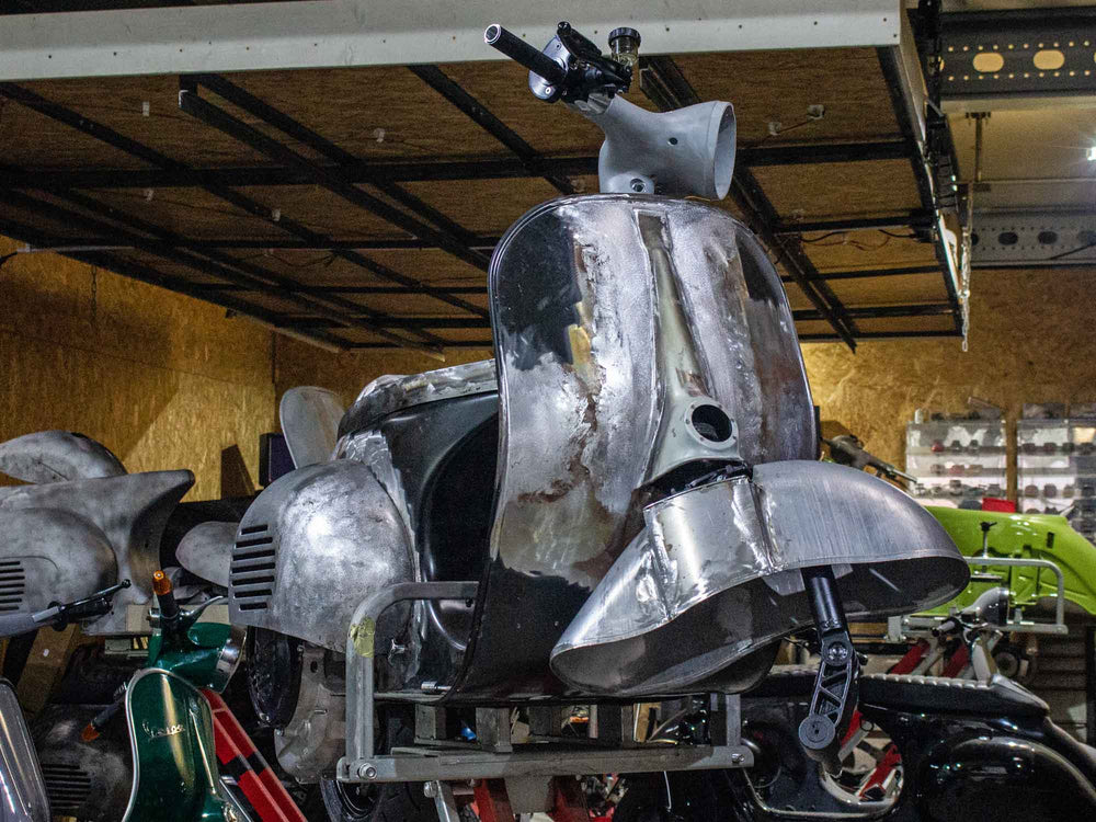 Custom Vespa Umbau PX -Acma mit BFA 288ccm Motor und Curley Auspuff