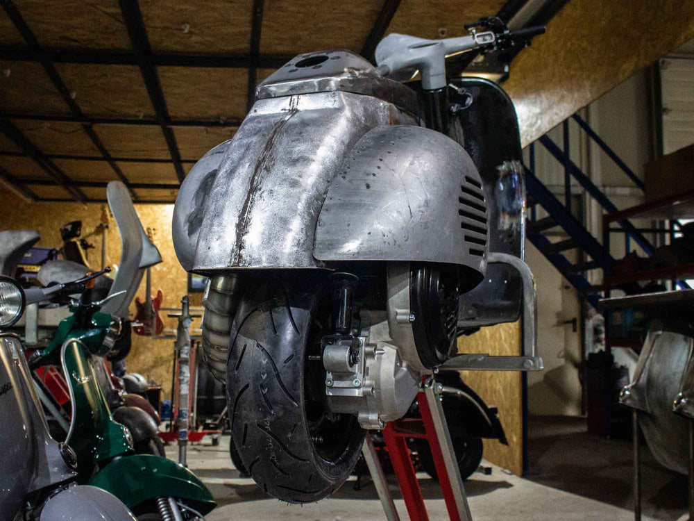 Custom Vespa Umbau PX -Acma mit BFA 288ccm Motor und Curley Auspuff