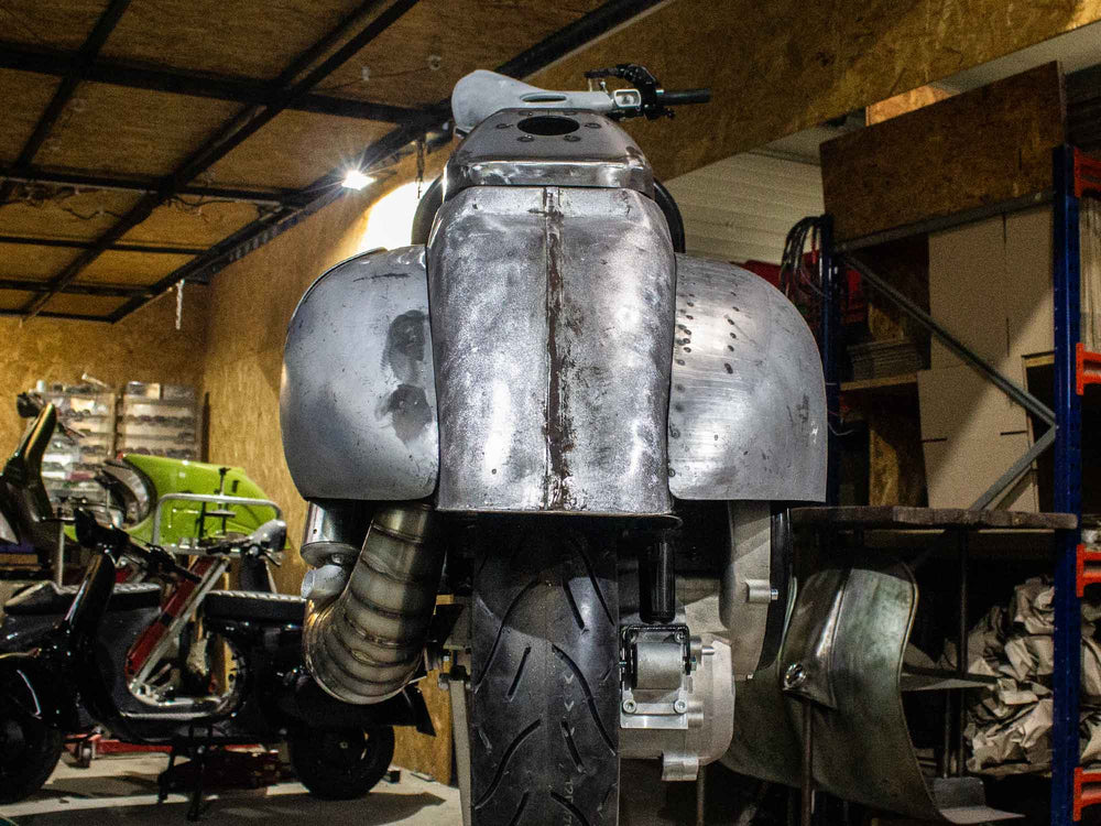Custom Vespa Umbau PX -Acma mit BFA 288ccm Motor und Curley Auspuff