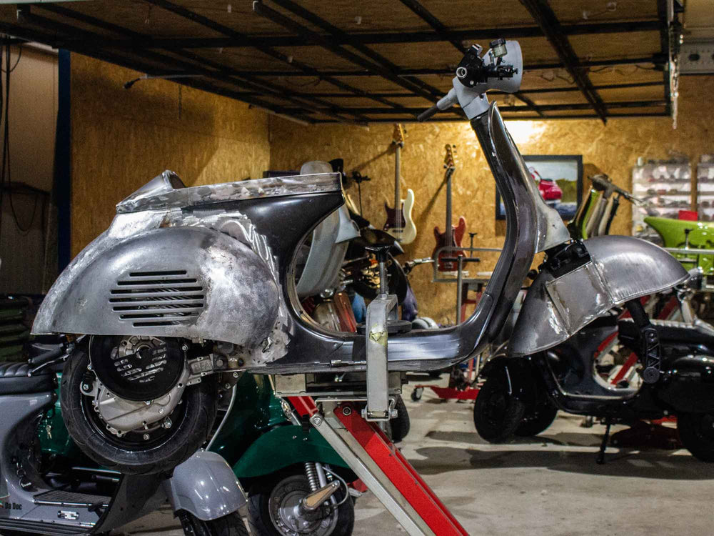 Custom Vespa Umbau PX -Acma mit BFA 288ccm Motor und Curley Auspuff