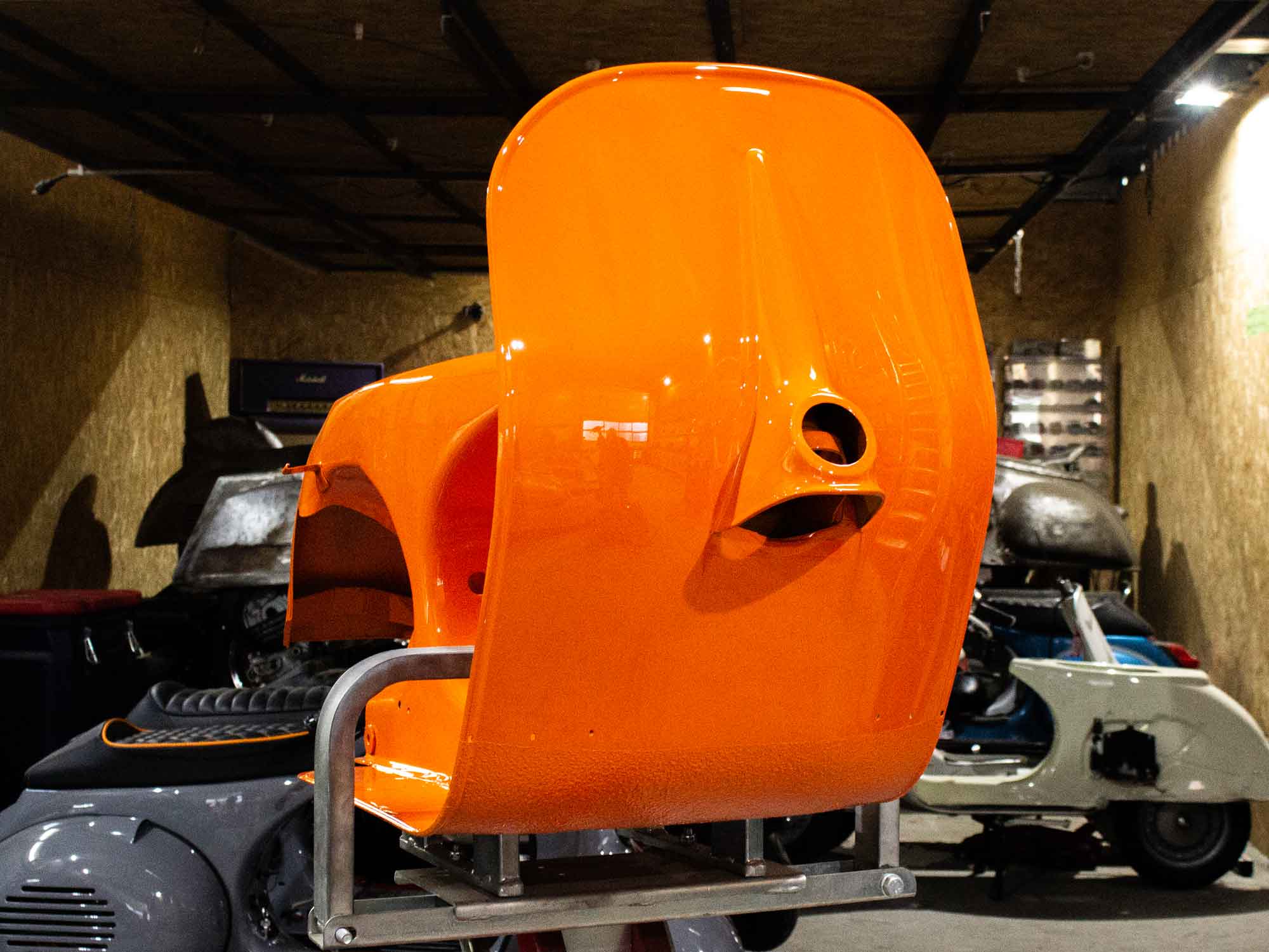 Custom Vespa Umbau PX -Acma mit BFA 288ccm Motor und Curley Auspuff