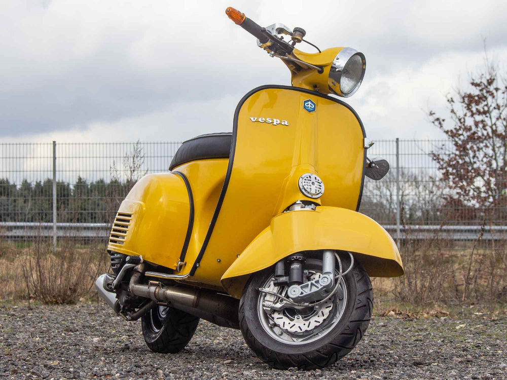 Custom Vespa Umbau Sprint 244ccm mit Righthand Rennauspuff Edelstahl