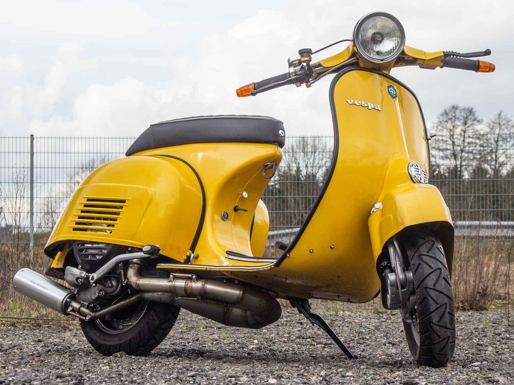 Custom Vespa Umbau Sprint 244ccm mit Righthand Rennauspuff Edelstahl