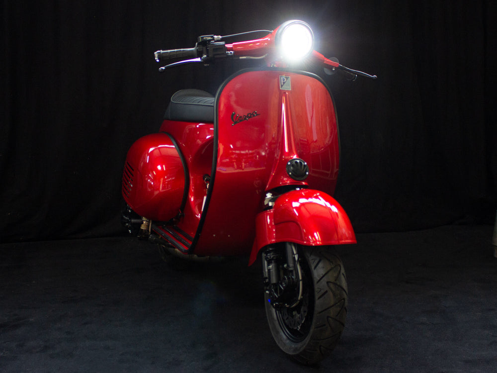 Superlow Series candy apple red Scooter & Service