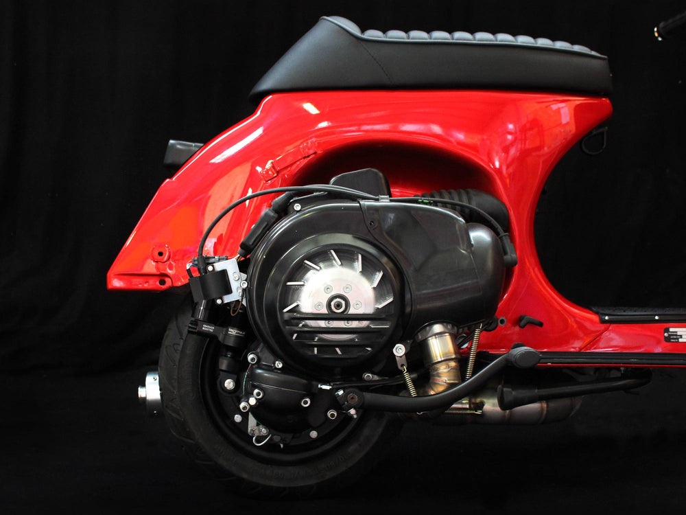 Superlow Series candy apple red Scooter & Service