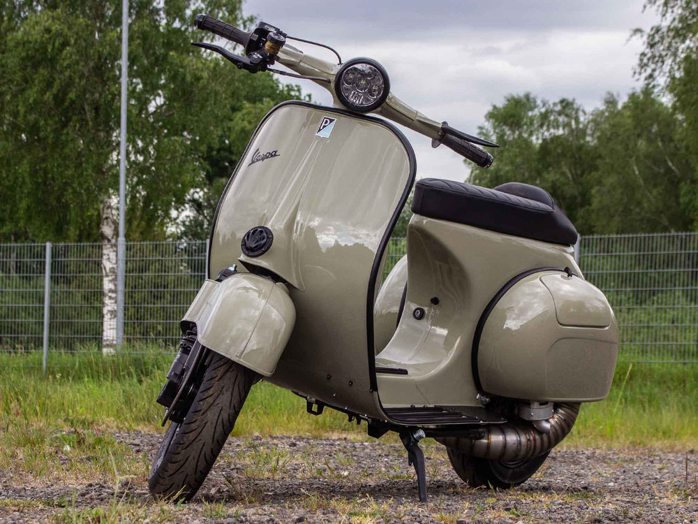 Custom Vespa VNB 244ccm in Porsche Steingrau 