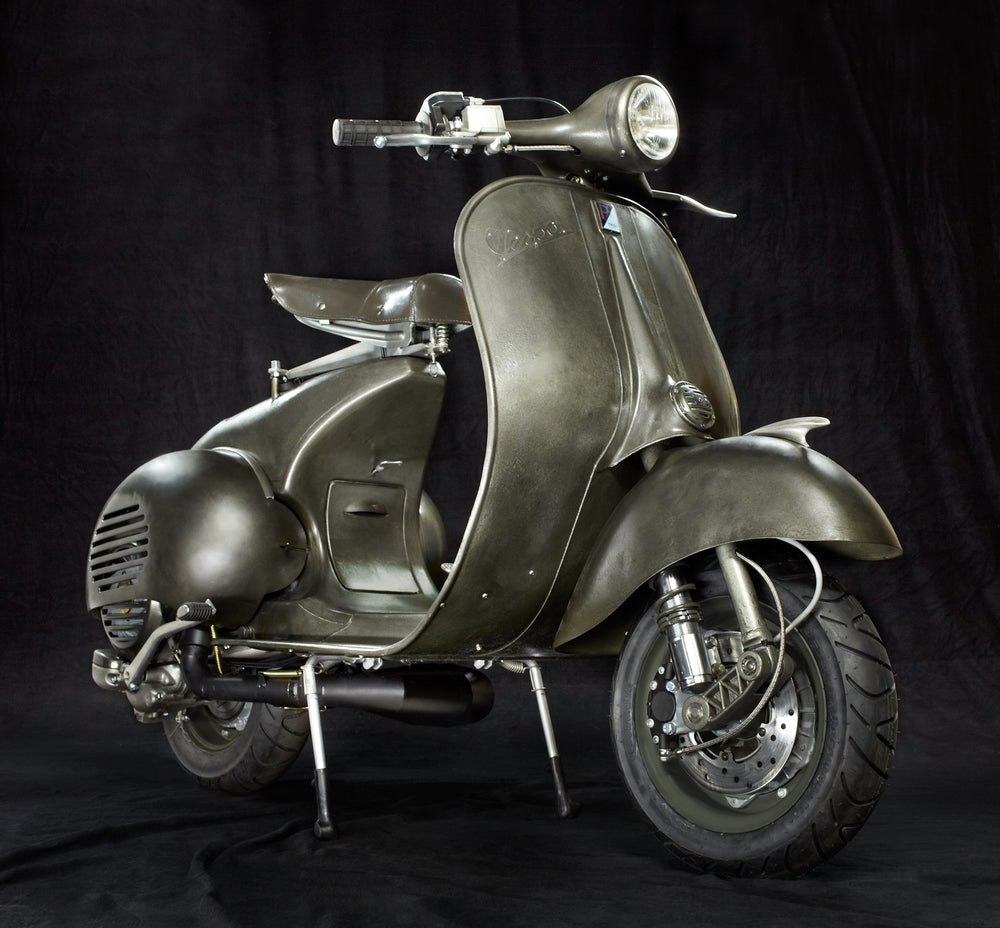 Custom Vespa Tuning VB1T mit 221ccm Motor und Scheibenbremse
