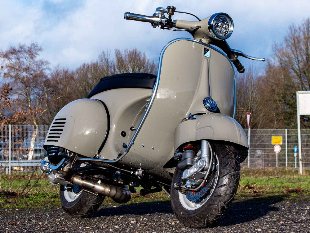 Vespa VBB 244ccm Classic in Porsche Steingrau