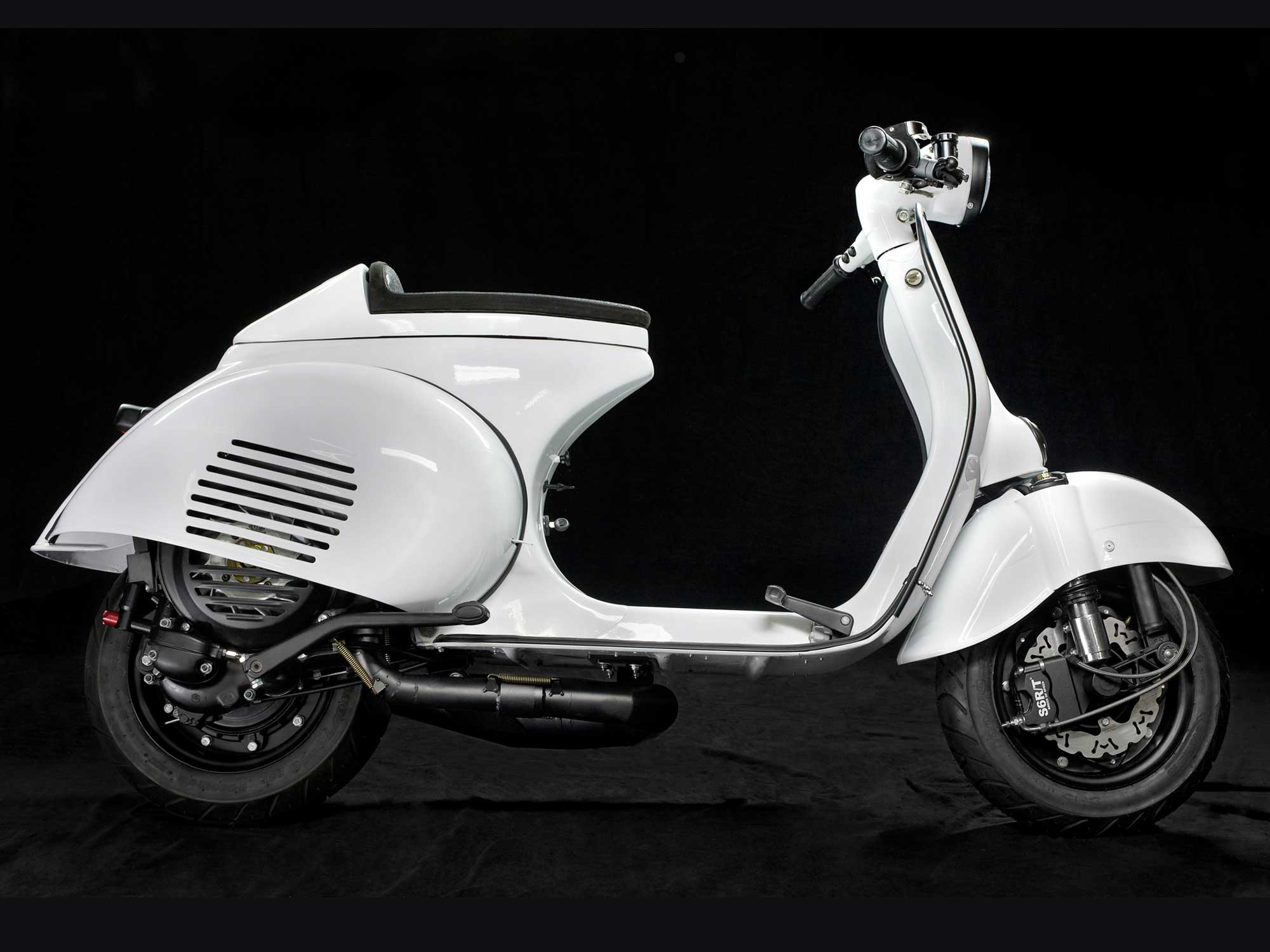 Custom Vespa VNB 187 weiss Scooter and Service