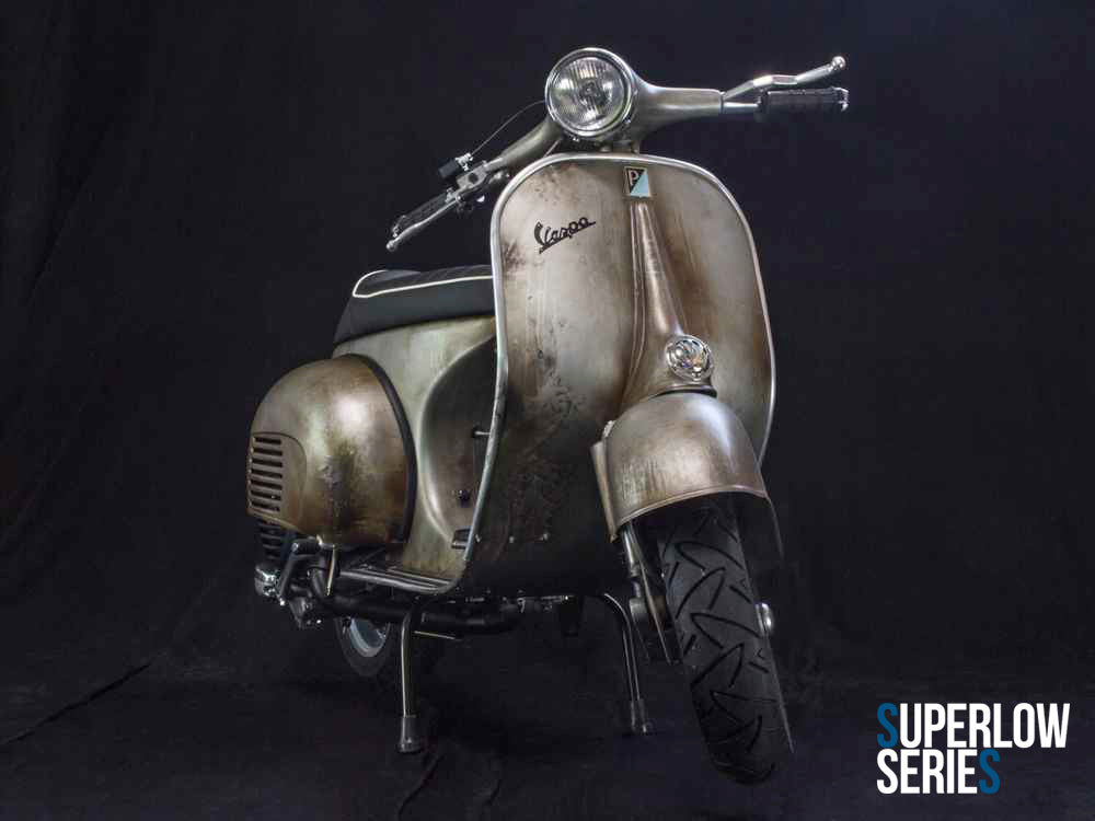 Custom Vespa Umbau VNB 221ccm in Piaggio Grigio Metallizzato 15005 Rawstyle