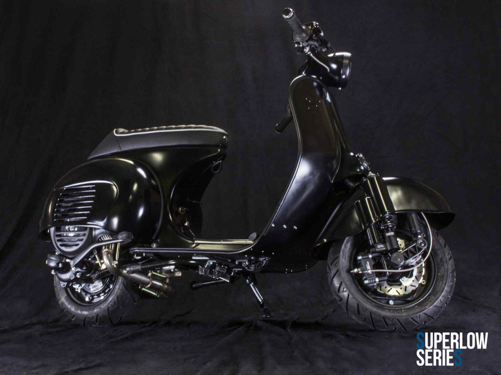 Superlow Series Matt Black Scooter & Service