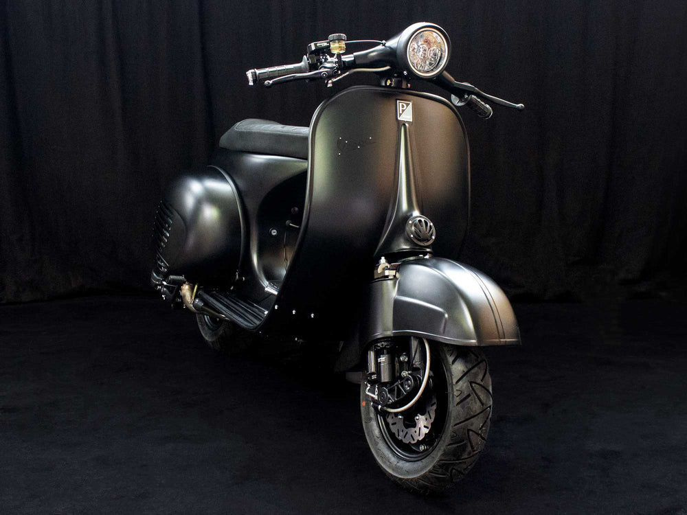 Custom Vespa Tuning VNB 244ccm mit Scheibenbremse in Matt Schwarz