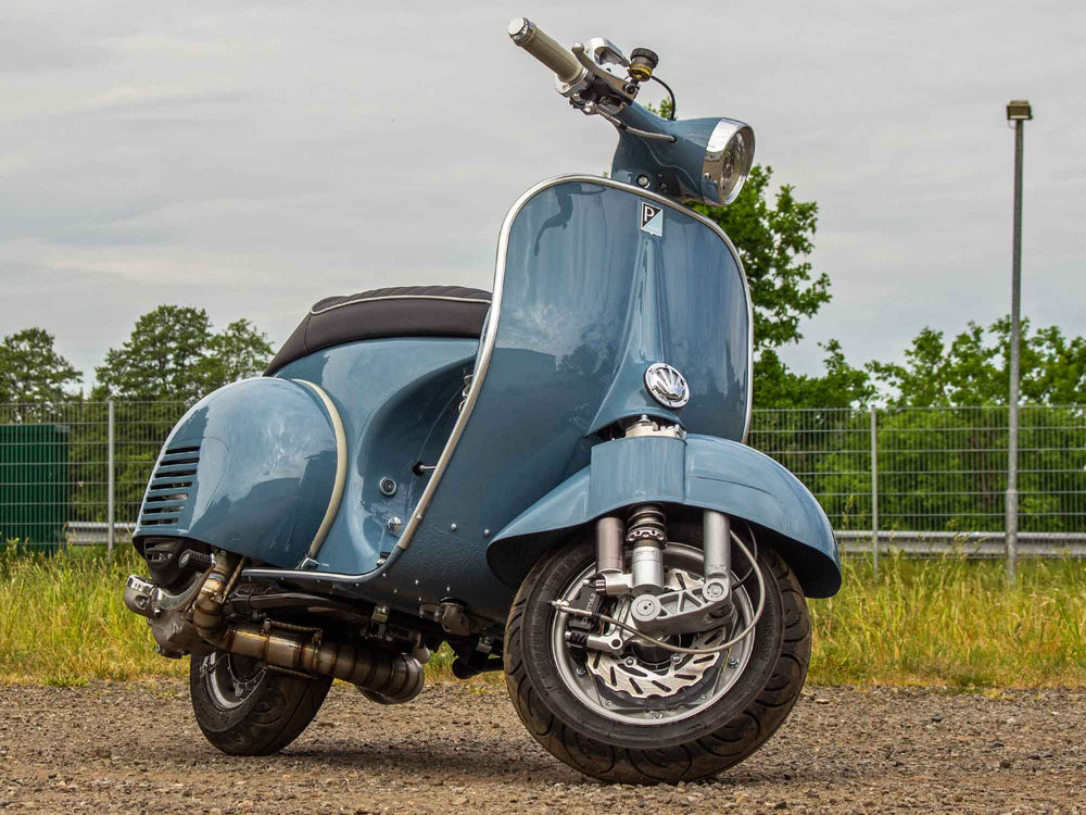 Custom Vespa Conversion VNB 265ccm in Piaggio Blu Medio 
