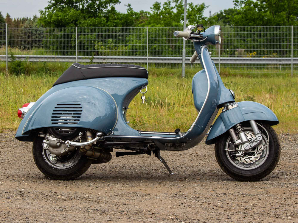 Custom Vespa Conversion VNB 265ccm in Piaggio Blu Medio 