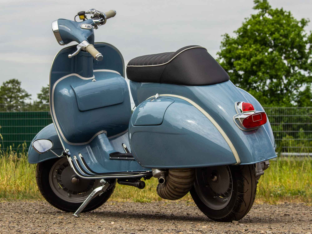 Custom Vespa Conversion VNB 265ccm in Piaggio Blu Medio 