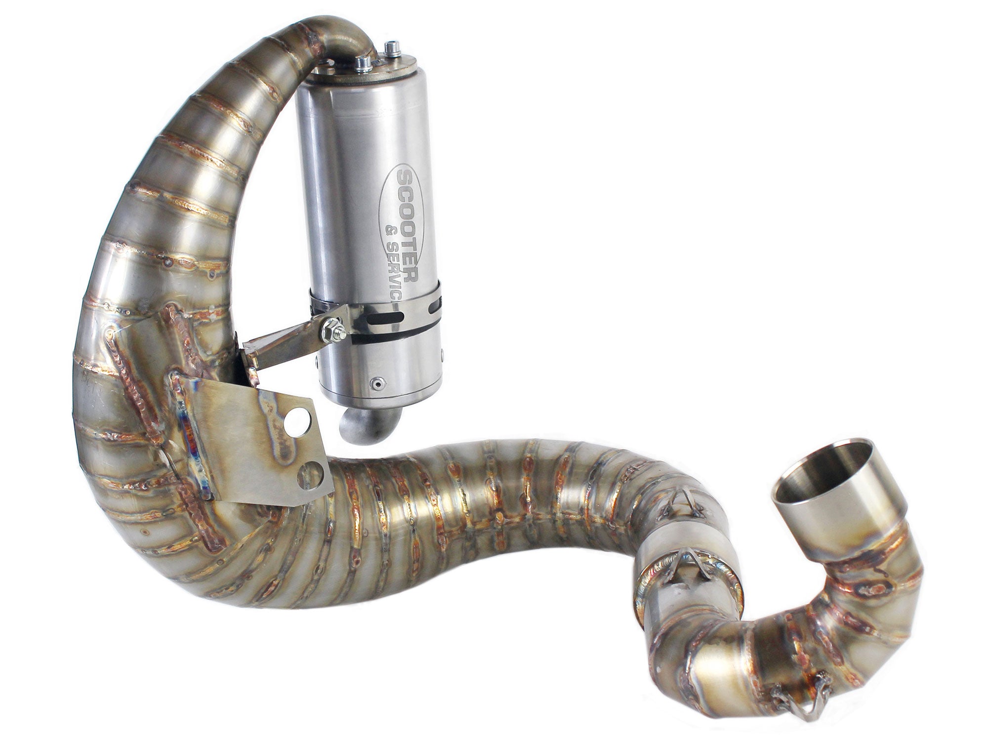 Auspuff PX 200 Scooter & Service für Quattrini M232-260ccm Curley Scooter & Service