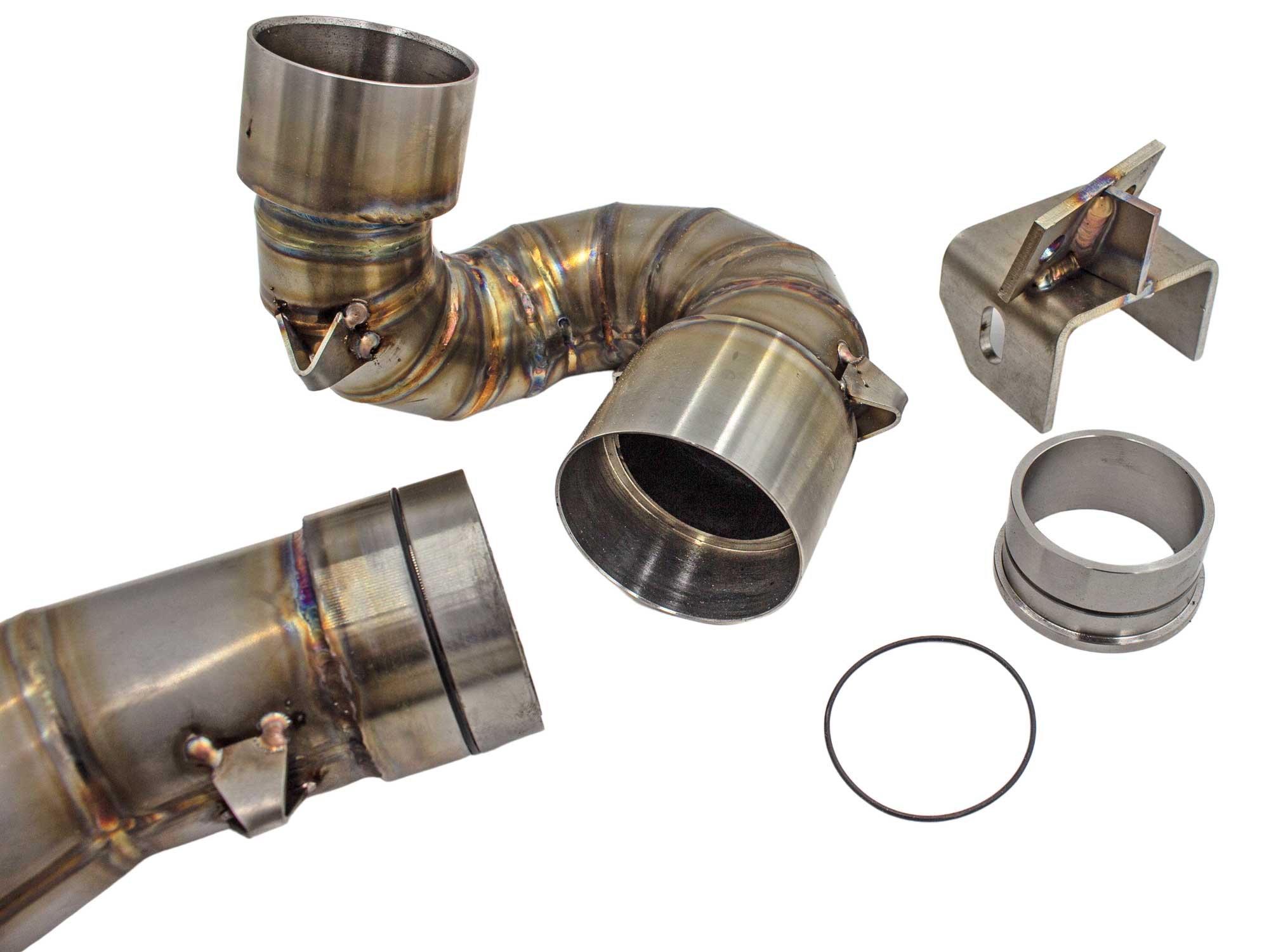 Handgefertigter Vespa Auspuff Scooter & Service - Detail-Aufnahme