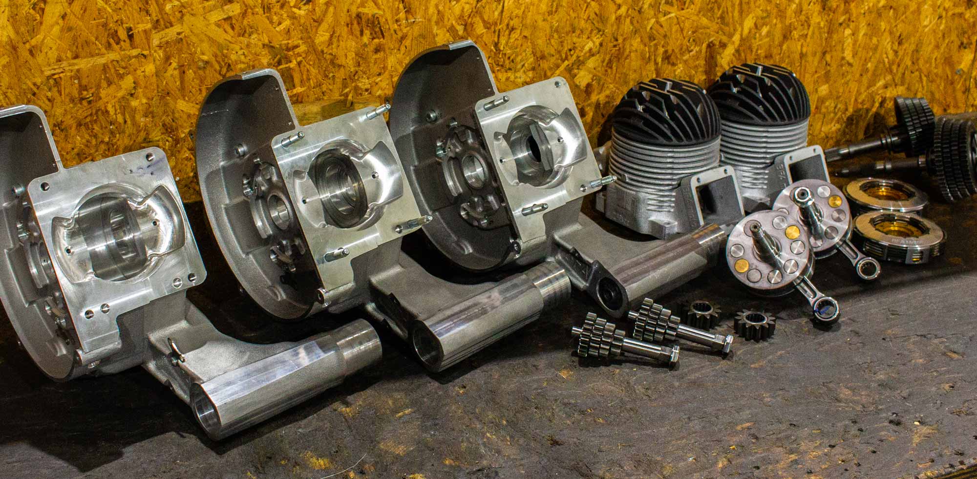 Vespa BFA 288 Motoren in Teilen