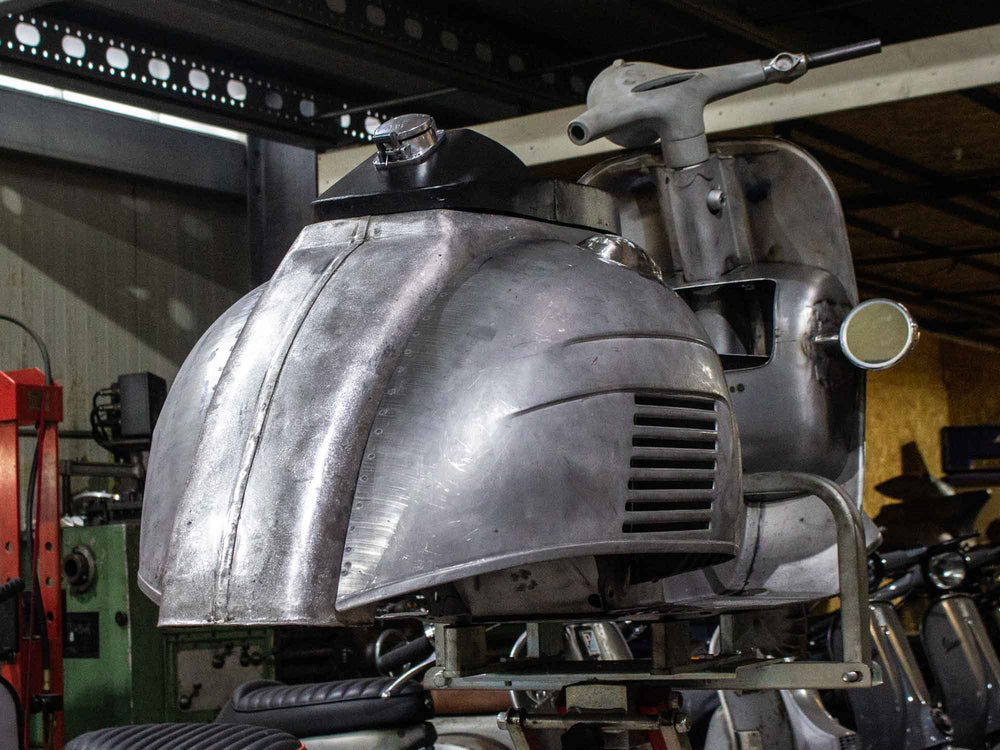 Vespa PX-GS 160 Umbau - Blecharbeiten und Verzinnen