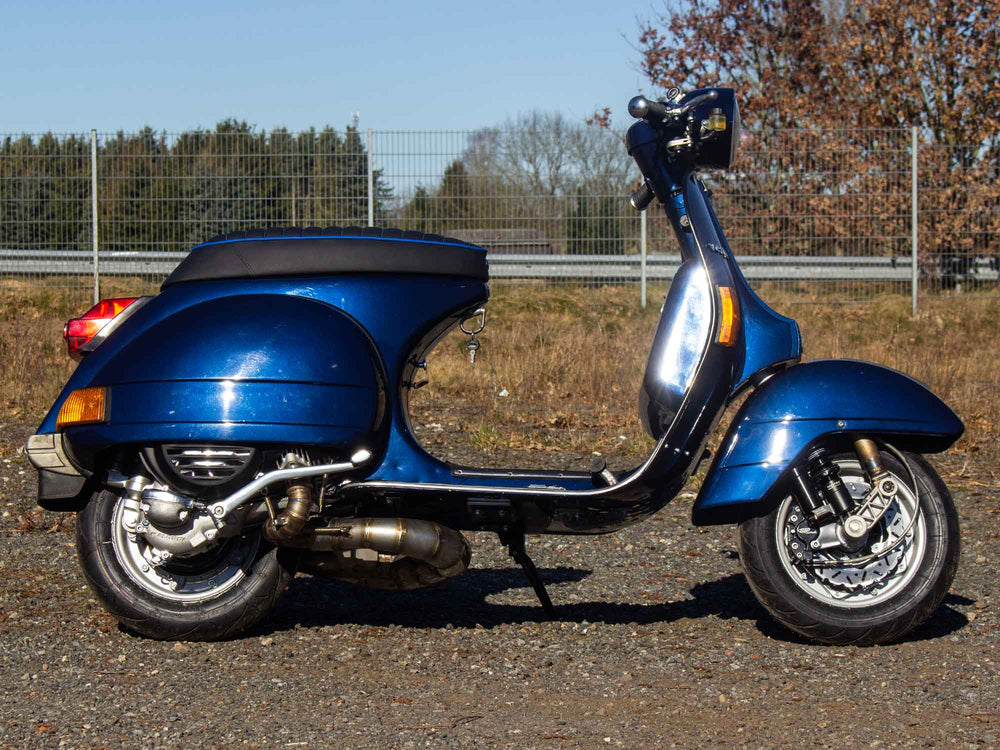 Vespa PX Tuning Umbau mit Quattrini 244cm Motor und Rennauspuff Scooter & Service