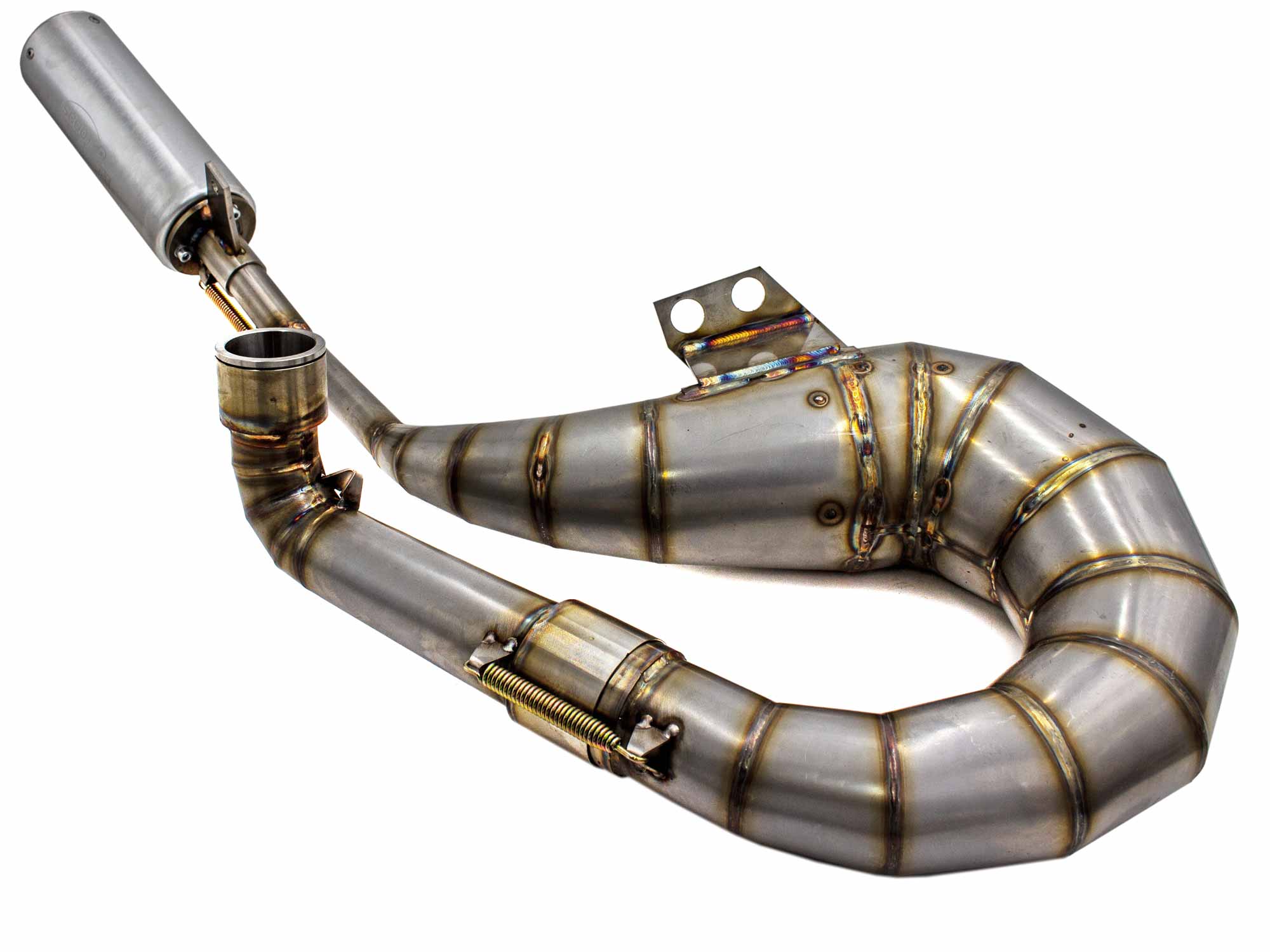 Auspuff PX 200 Scooter & Service für Quattrini M232-260ccm Righthand Scooter & Service Stahl ohne Innendämmung