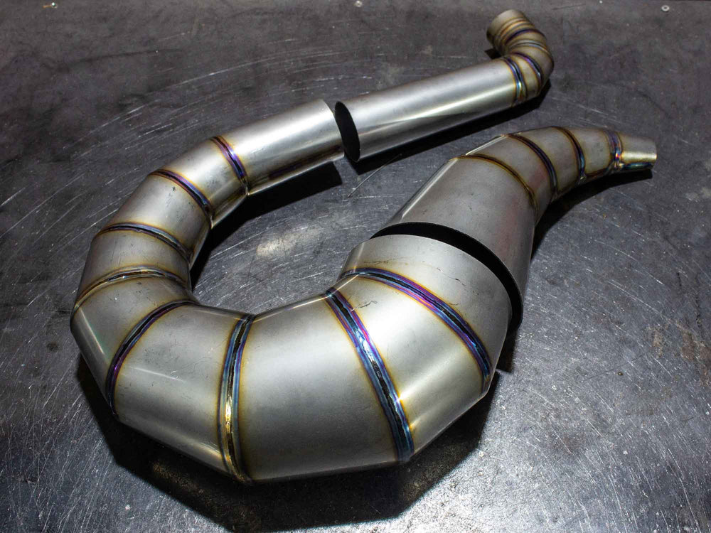 Handgefertigter Vespa Auspuff Scooter & Service Righthand