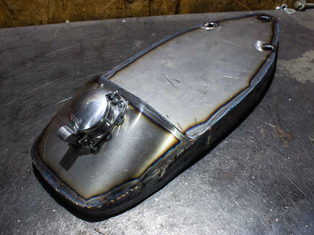 Handgefertigter Vespa Sitzbanktank Oberteil