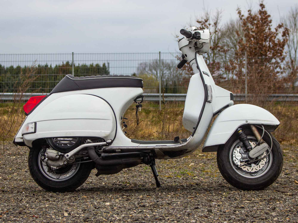 Vespa Tuning Umbau PX 244ccm mit Scheibenbremse und Breitreifen