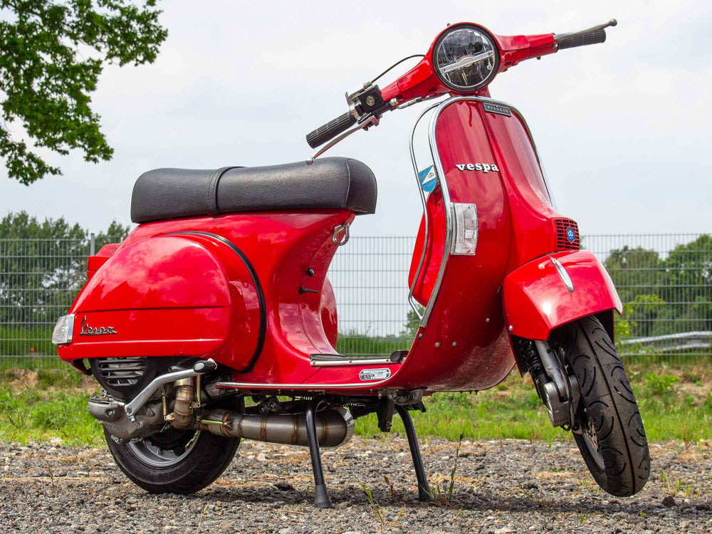 Vespa Tuning Umbau PX 244ccm mit Scheibenbremse und Rennauspuff