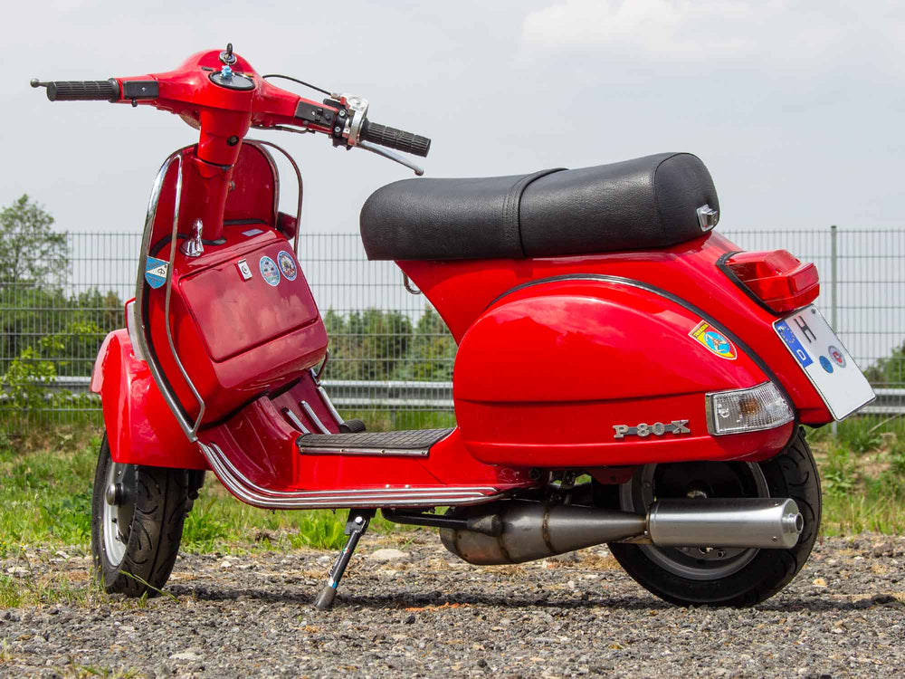 Vespa Tuning Umbau PX 244ccm mit Scheibenbremse und Rennauspuff
