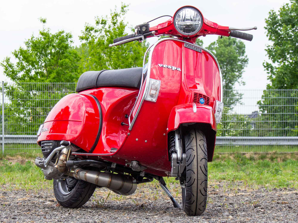 Vespa Tuning Umbau PX 244ccm mit Scheibenbremse und Rennauspuff