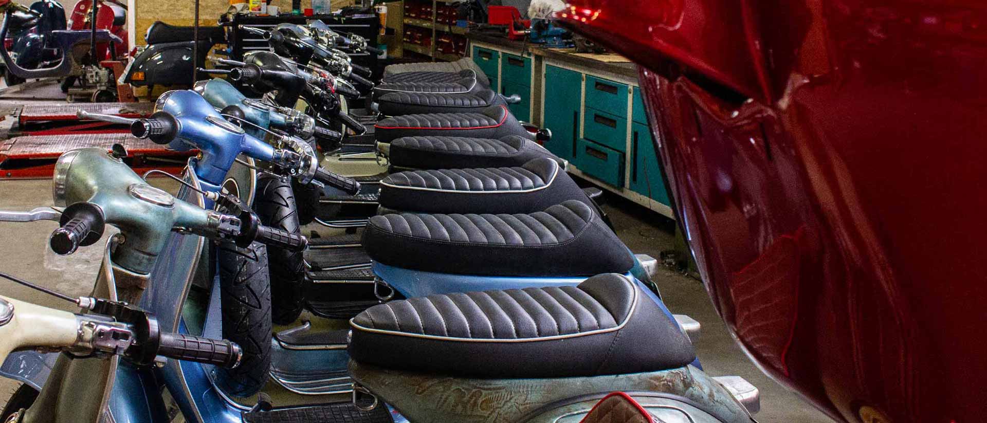 Custom Vespa Projekte in unserer Werkstatt