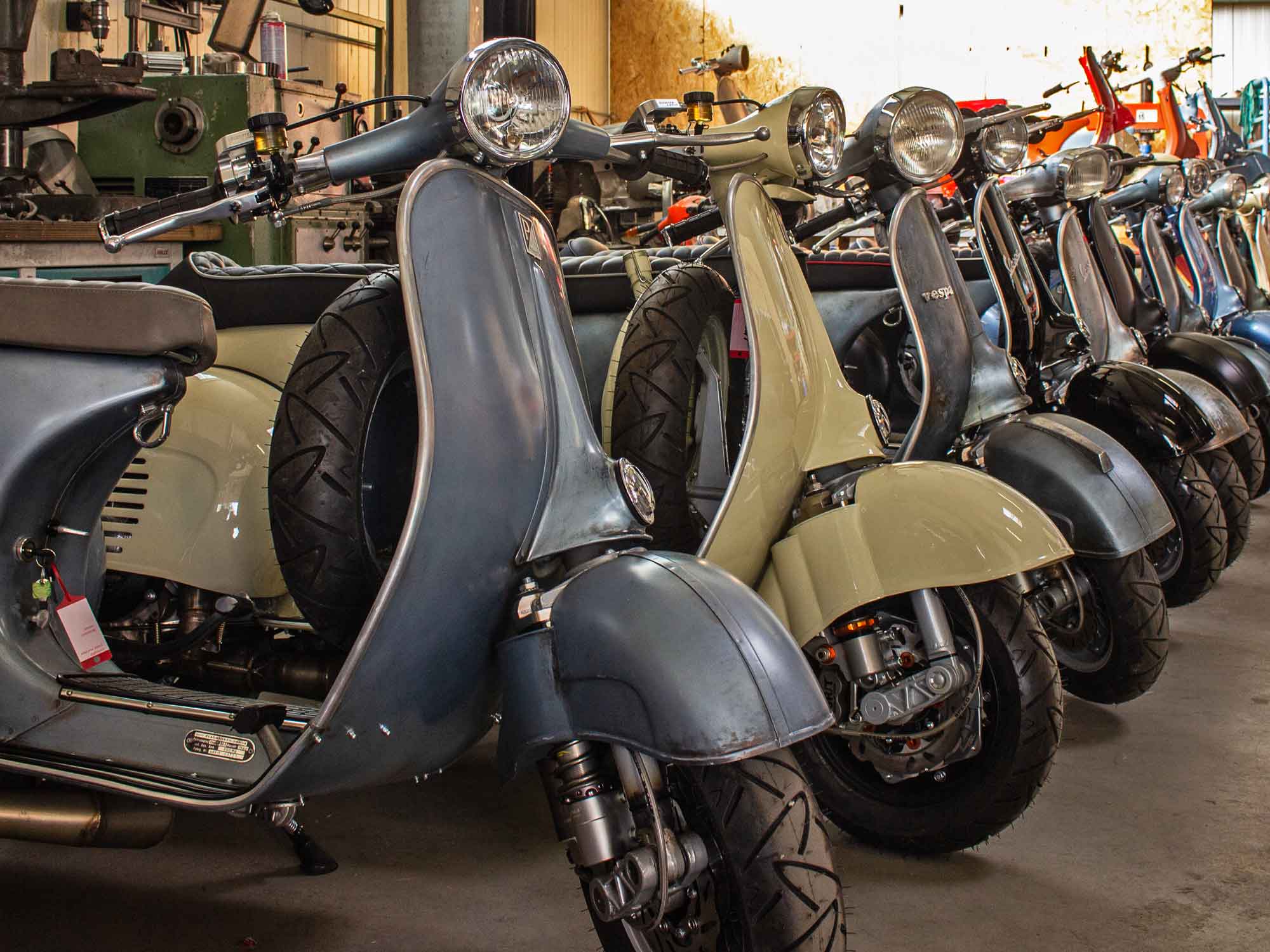 Vespa Umbauten und Instandsetzungen in unserer Werkstatt in Bispingen bei Hamburg